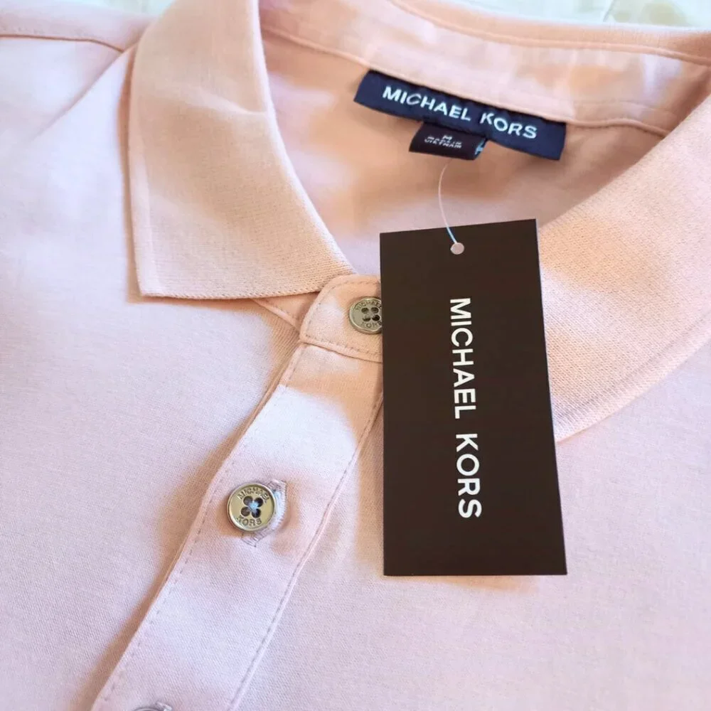 Michael Kors Polo Shirt – Rose Water, Men’s Size M